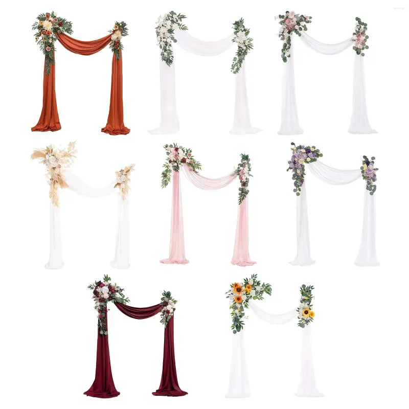 Декоративные цветы искусственная свадебная арка центральная часть гирлянды для украшения для вечеринок