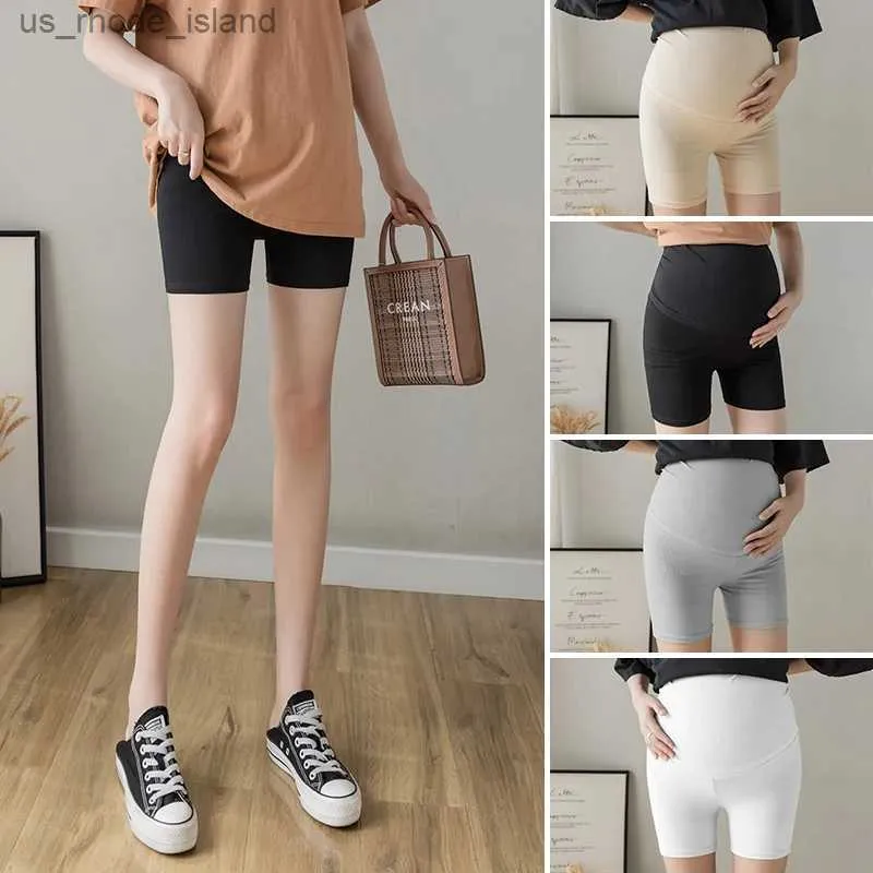 Maternity Bottoms 213# Summer Thin Ice Cotton Maternity Legging Seamless Belly Pants Clothes for Pregnant Women Pregnancy Shorts Hot UnderpantsL2404