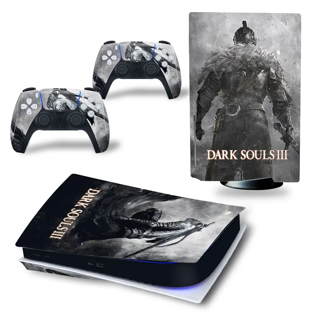 ステッカーDark Souls 3 PS5コンソールコントローラースキンステッカー用の卸売カスタムコントローラースキン＃3749