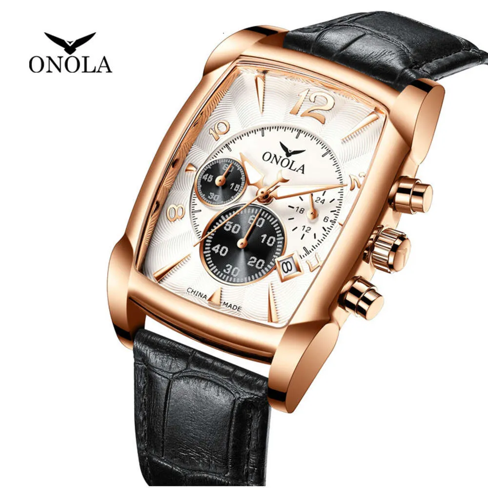 Onola New Fashion Business Multifunkcjonalny męski zegarek kwarcowy Waterpood Belt Watch