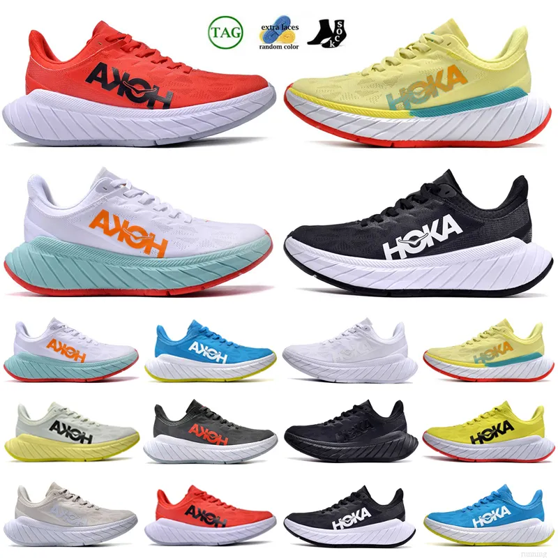 Hokka One Mens Running Shoes Hokkas Sneaker Triple Black Blanc Atlantis Blue Radiant Jaune Orange Bred Navy Men Women Trainers Sports Sneakers