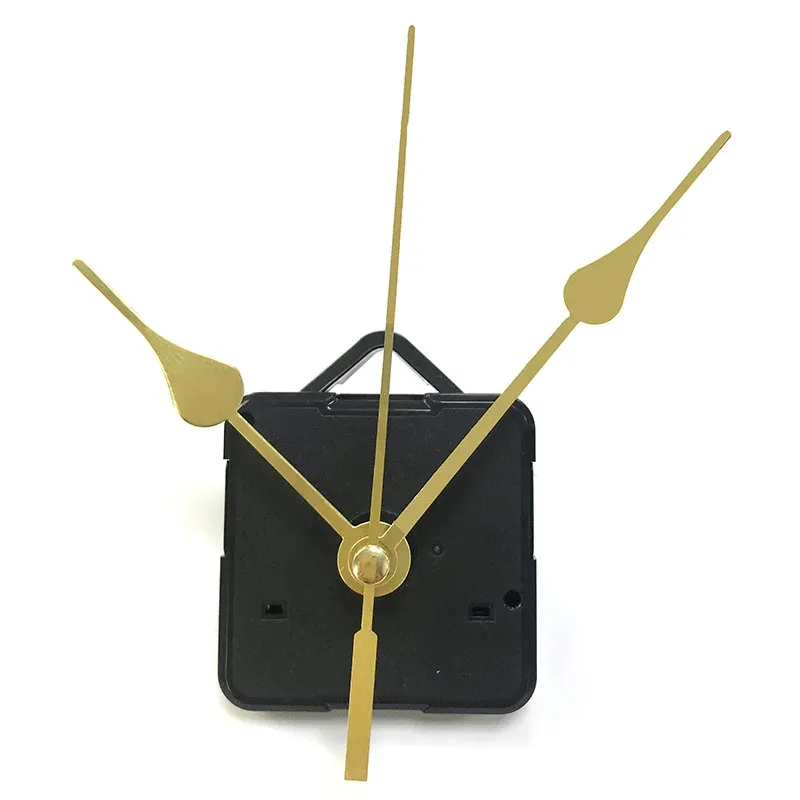 Clocks 1 Set Hanging Clock Mechanism with Gold White Black Needles Clockwork Practical Quartz Mute Wall Clock Movement Reloj De Pared