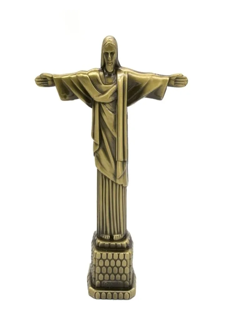 Objetos decorativos Figuras 1pcs 18cm metal brasil crist redentor jesus estatueta Cristo, a estátua do redentor Catholic presente de7842284
