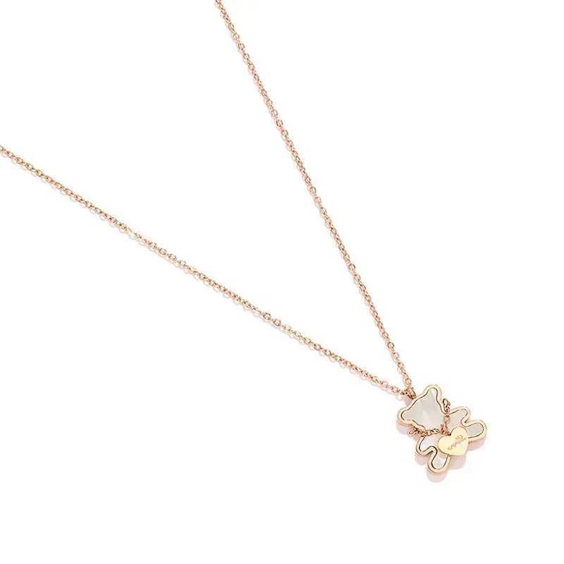 Vedhæng Halskæder Sød Bjørn Halskæde Til Kvinder Halskæde Choker Rustfrit Stål Tilbehør Mode Smykker Gratis_voghion.com