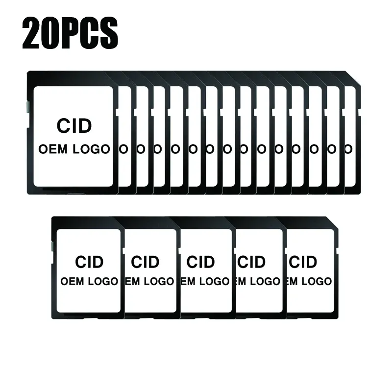 Zubehör 20pcs CID GPS SD -Karte 4 GB 8 GB 16 GBMODIFIFATIO CID Transflash 32 GB 64 GB Speicherkarte Navigation Hochgeschwindigkeits Hochgeschwindigkeit angepasst für CAR -GPS