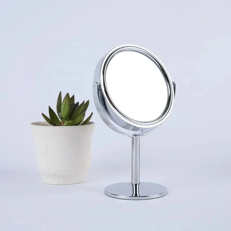 2024 3 inch vergroting Make -up Mirror 360 Roterende professionele desktop cosmetische spiegel dubbelzijdige vergrootglascosmetische spiegel met stand