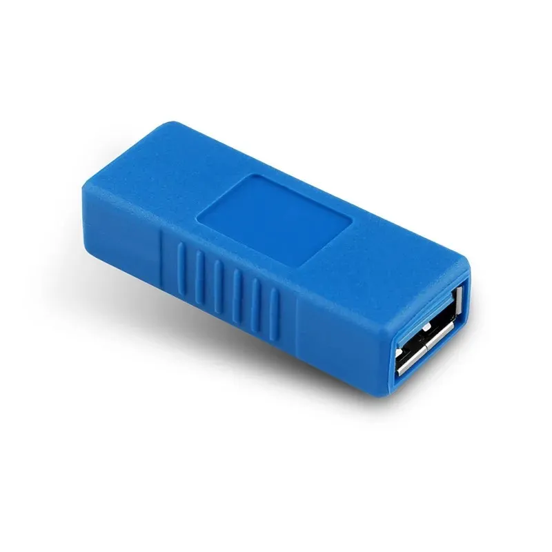 USB 3.0 Tapez une femme à un adaptateur de connecteur féminin USB3.0 AF à AF Coupleur F / F Convertisseur d'extension de changeur de genre pour l'ordinateur portable 