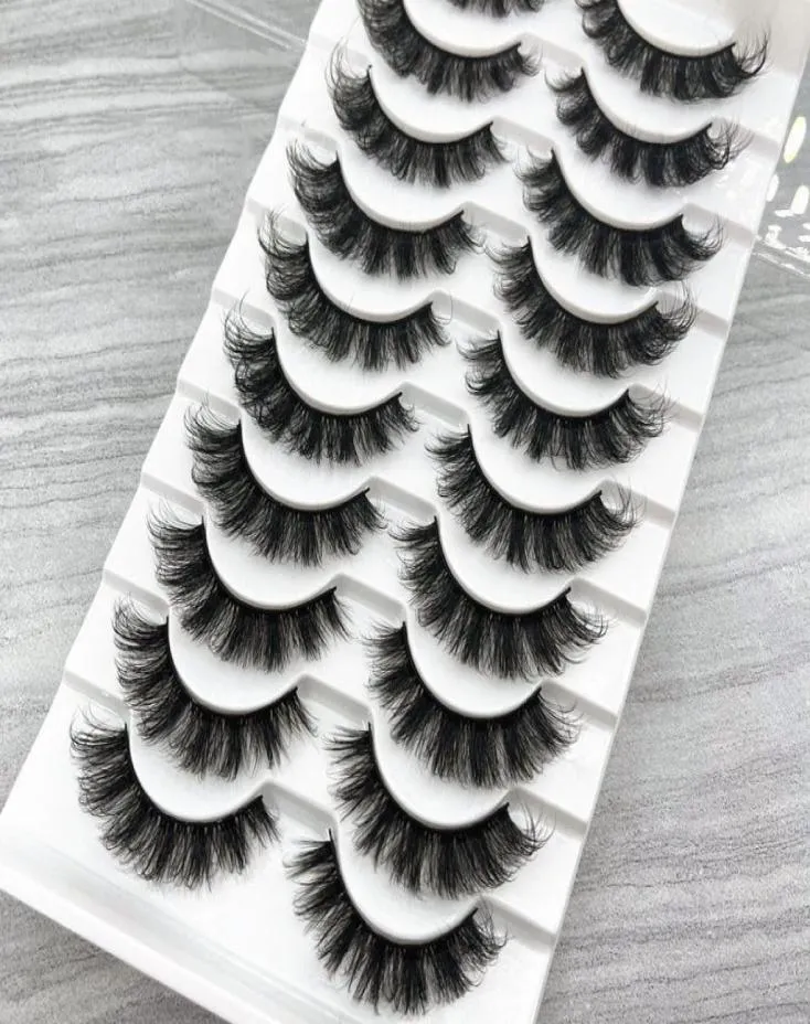 Neue Wimpern DD Locken Volumen Dicke russische Streifen Faux Wimpern flauschige weiche natürliche lange wiederverwendbare falsche Wimpern Erweiterung5422427