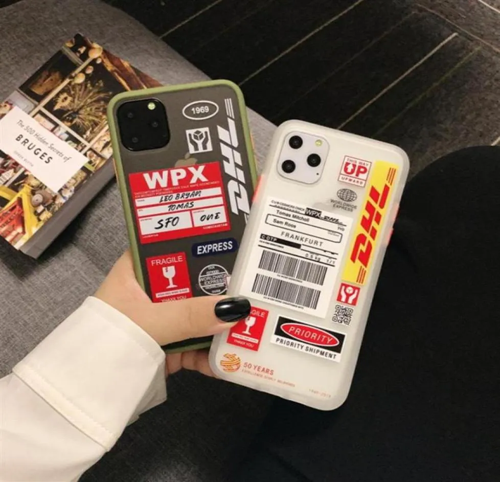 DHL Express Płaszczyzna miękka obudowa telefoniczna dla iPhone'a 12 Mini 11 Pro xr XS Max 8 7 Plus Matte TPU tylna okładka dla Huawei Mate 30 P30 P261R5840211