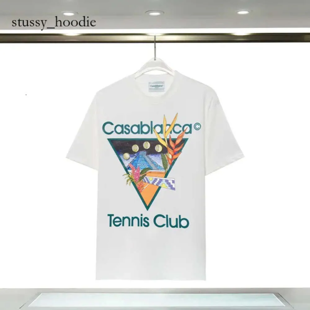 Tennisklubb t shirt casa blanca man mens designer skjorta case casablanc skjorta tees kleidung street size casablanc sommar vit svart blå kläder 9040