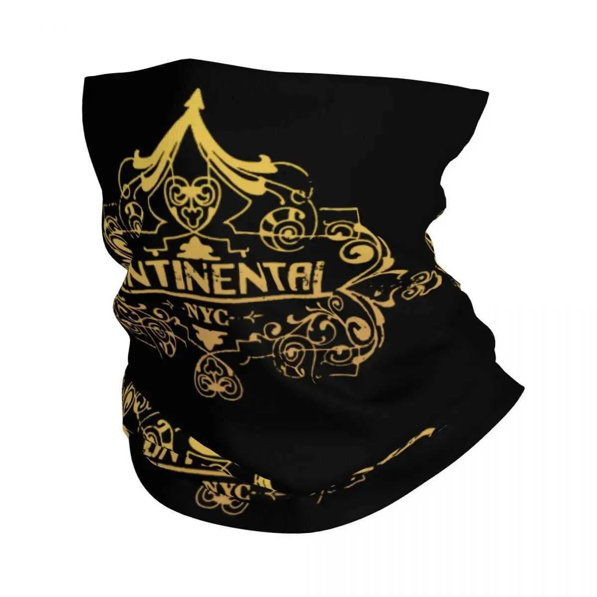 Fashion Face Masks Neck Gaiter Le Continental Hotel Bandana Neck Cover imprimé John Wick Balaclavas Magic Scarf Band Running Men Men Femmes Adulte toute la saison Y240425