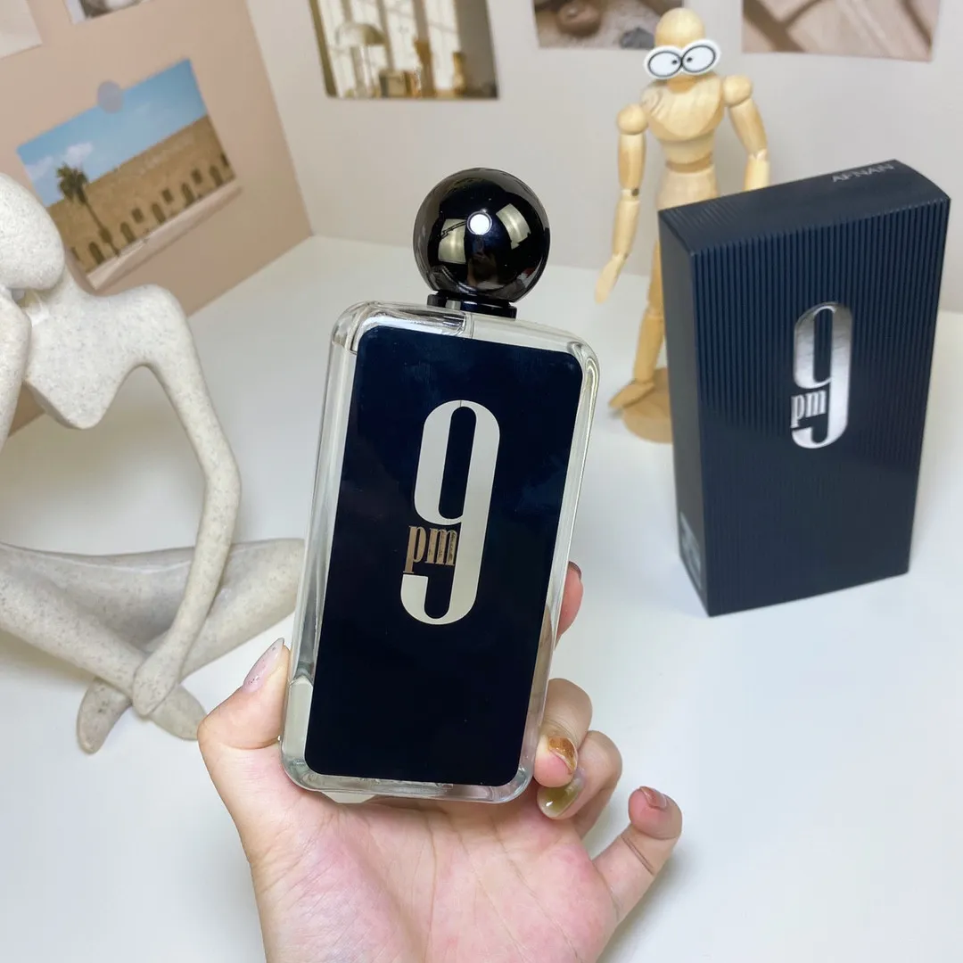 Epack Afnan 9pm 9am Dive Perfume 100ml Man Women Hurgrance Eau de Parfum 3.4ox رائحة طويلة تدوم العلامة التجارية المحايدة للجنسين Parfums Colgoen رذاذ عالي الجودة