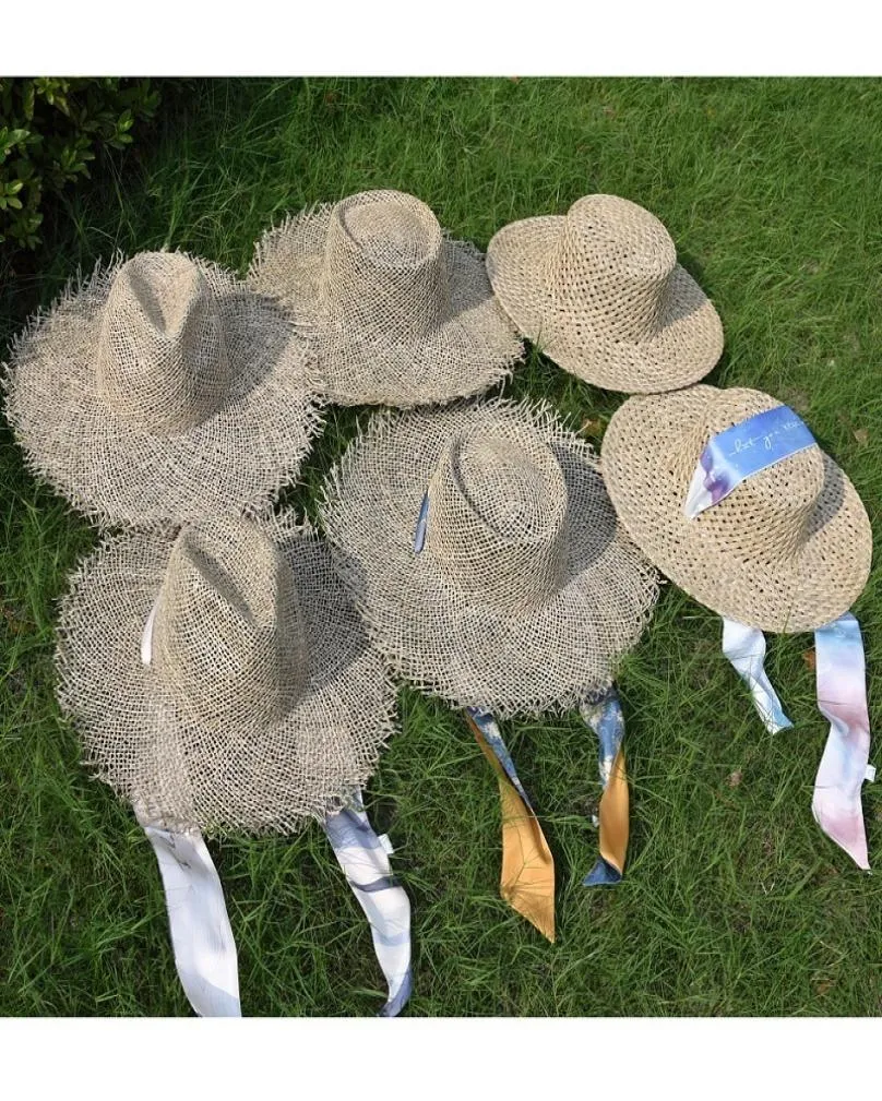 Fashion Women s Summer Hat traspirante Sale Panama Jazz Grass Beach Cap da sole per viaggi per le vacanze Fedora Straw RH 2207086086268