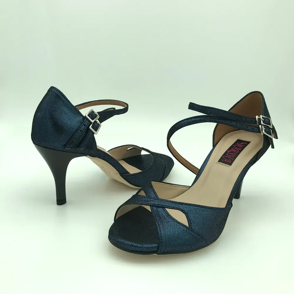 Buty Wygodne i modne Argentyna tango taniec buty weselne buty dla kobiet t6226cdbl 7,5 cm 9 cm Dostępne