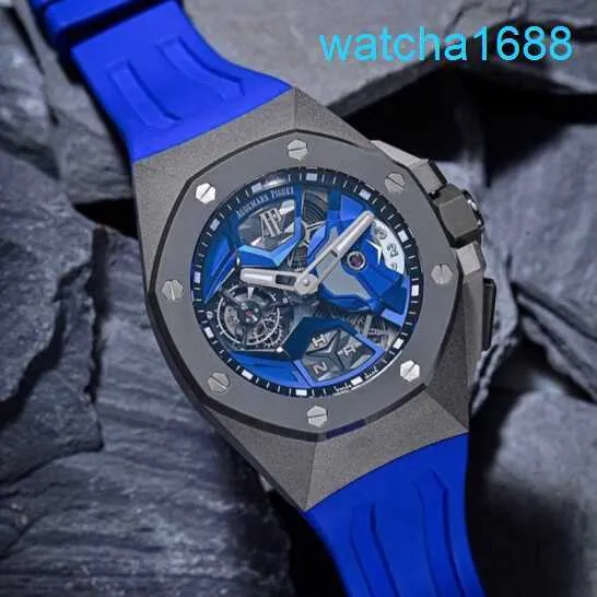 AP Movement Wrist Watch 26589io Titanium Blue Calal