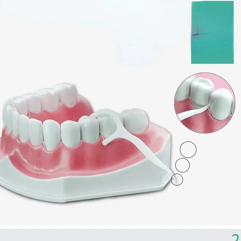 Ultra sottili filo fiocchi di filo con fili puliti tra i denti la pulizia dell'igiene orale filo dentale insaccato