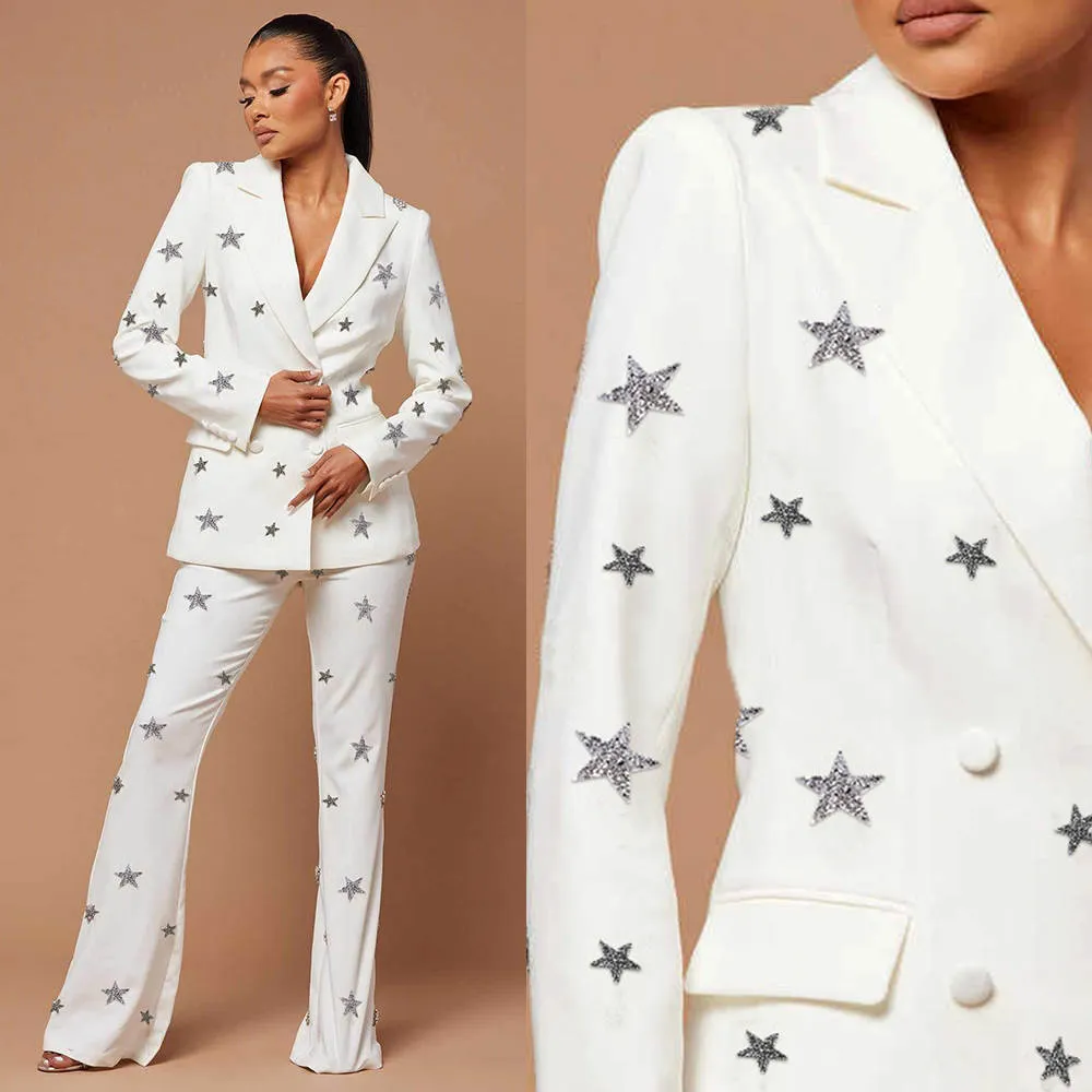 Save Big on Bulk Mother Of The Bride Two Piece Suits Mother Of Bride Pant  Suits Plus Size Women's Double Breasted Blazer Pants Set Elegant Ladies 