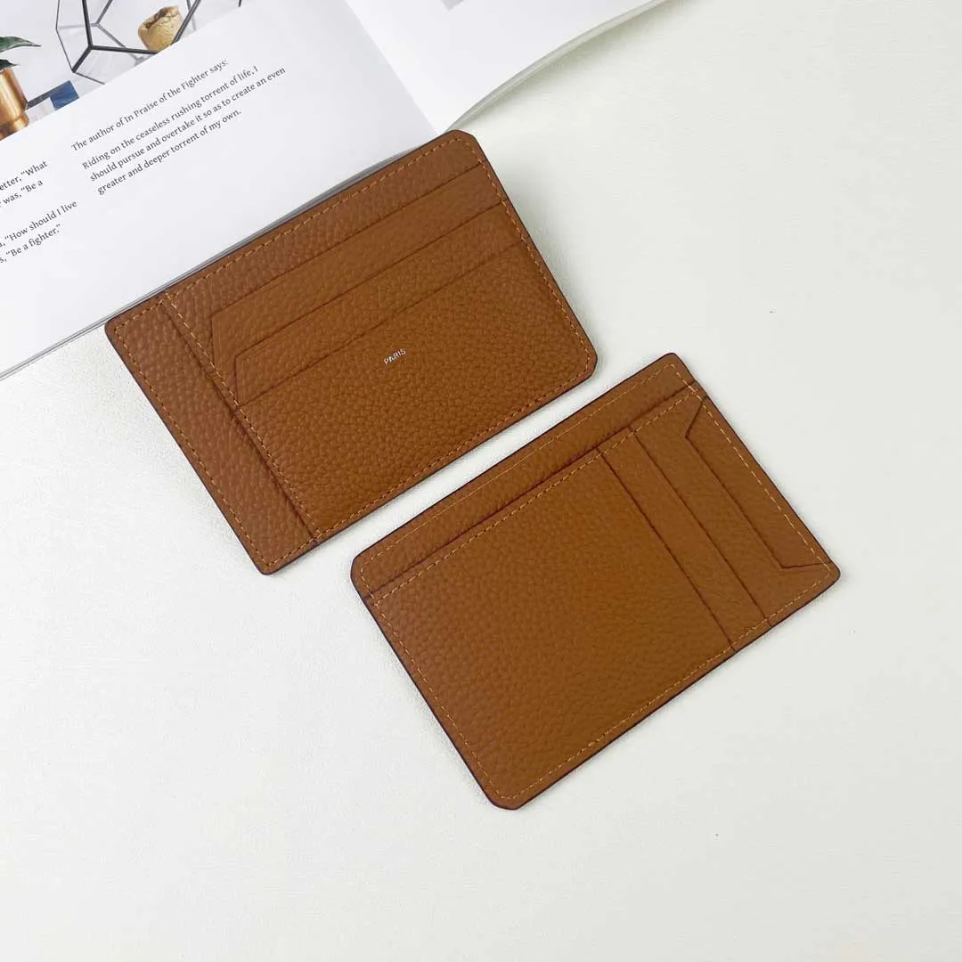 Men card holders designer credit card wallet women cardholder Genuine Leather mini purse fashion City 8CC ID Case business thin wallets