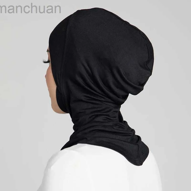 Hijabs New Cotton Jersery Turban Cap pour les femmes Musulman Modal Hijab Capup