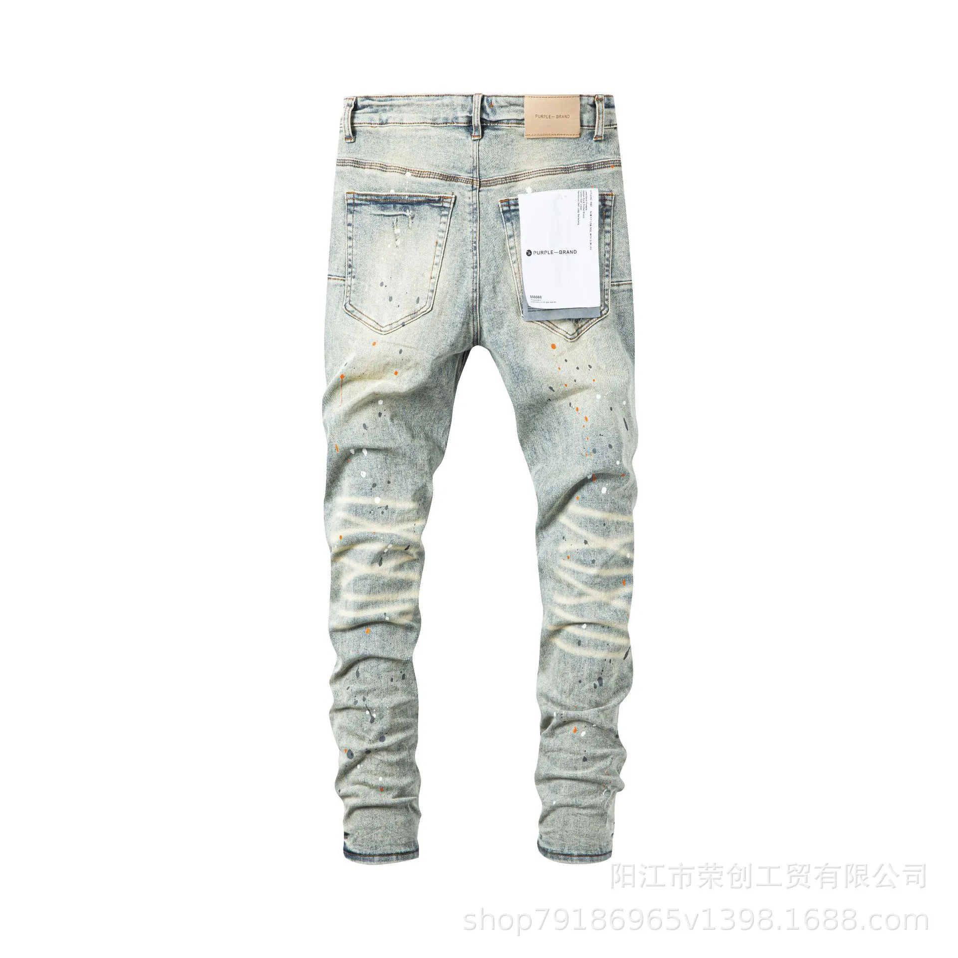 Jeans viola jeans jeans americani high street hole robin robin religion pantaloni dipingono più alti dimensioni di idee: m-xl-l