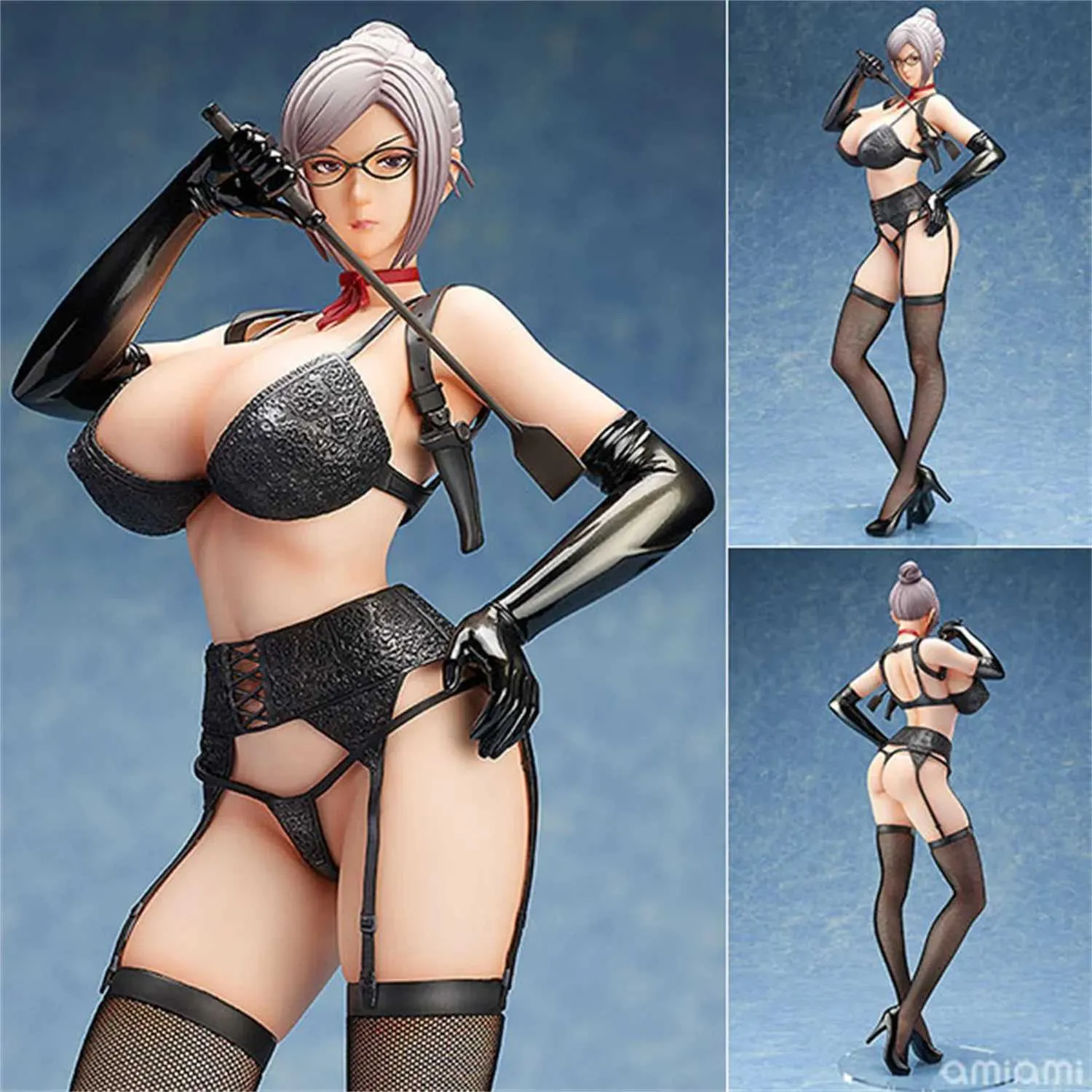 アクションおもちゃの数字41cm kangoku gakuen shiraki meiko b-style pvcアクションフィギュアセクシーなカットガールアニメモデル人形コレクションギフトおもちゃ