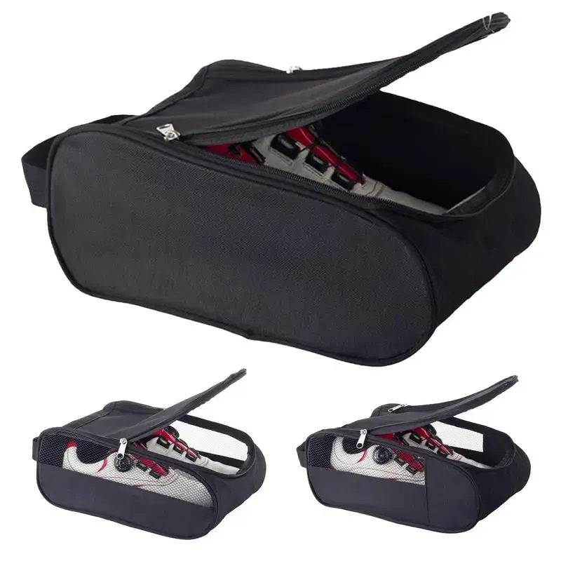 Väskor Nya bärbara mini Golf Shoe Bag Carrier Bags Golfball Holder Lätt andas Pouch Pack Tee Bag Sports tillbehör