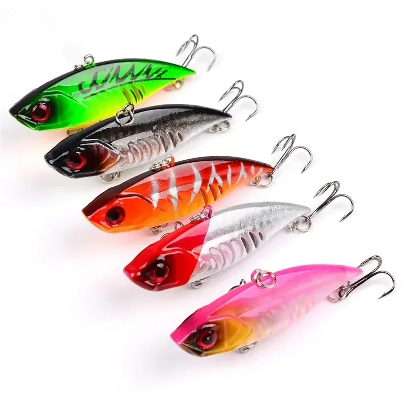 1pcs 6,5 cm/11g affondando vib pesca ad esca senza pedalatiti artificiali esche dura tutta la profondità inverno luccio di pesca bassi di pesca