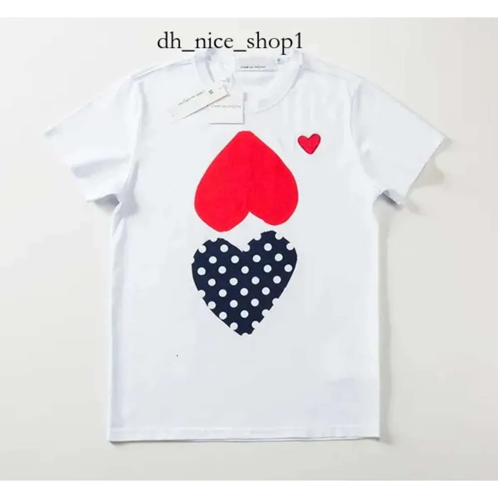 CDGS-skjorta Fashion Mens T-shirts Designer CDGS Hoodie Red Heart Shirt Casual Tshirt Cotton Brodery Kort ärm Summer T-shirt Asiatisk storlek S-3XL CDGS Jacka 328