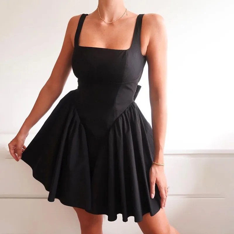 spaghetti strap backless bodycon dress Pleated Satin Backless Spaghetti Straps Bodycon Homecoming Dress main image 0