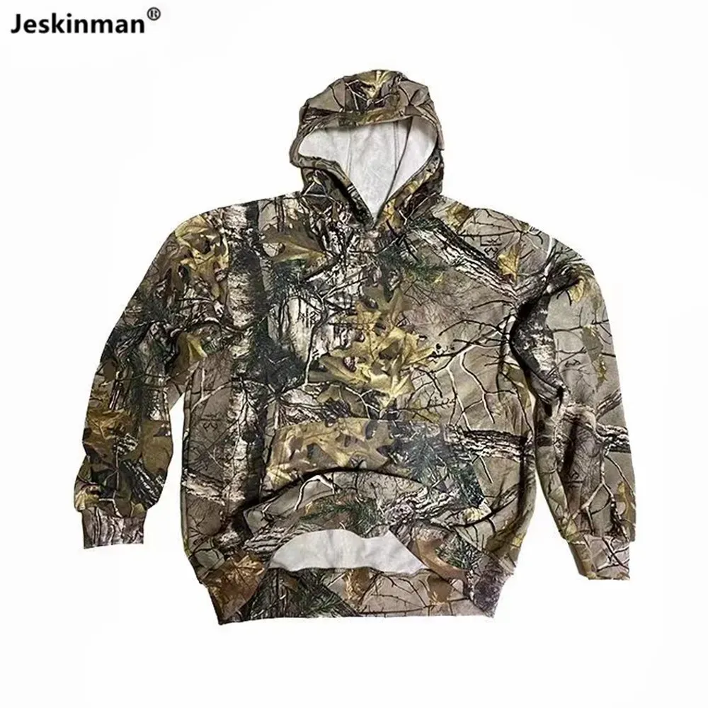 Skor Män vårens höstfiske hoodies Pine Branch Boinic Camouflage Jakt