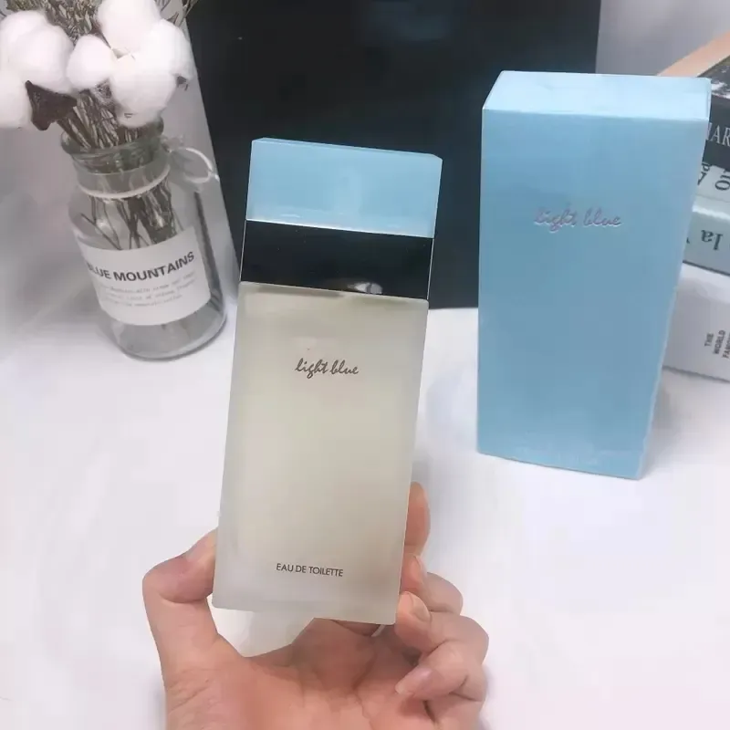Perfumy jasnoniebieskie perfumy zapach dla mężczyzn 100 ml EDP EAU de Parfum Spray Parfum Designer Perfumy dłuższe przyjemne zapachy