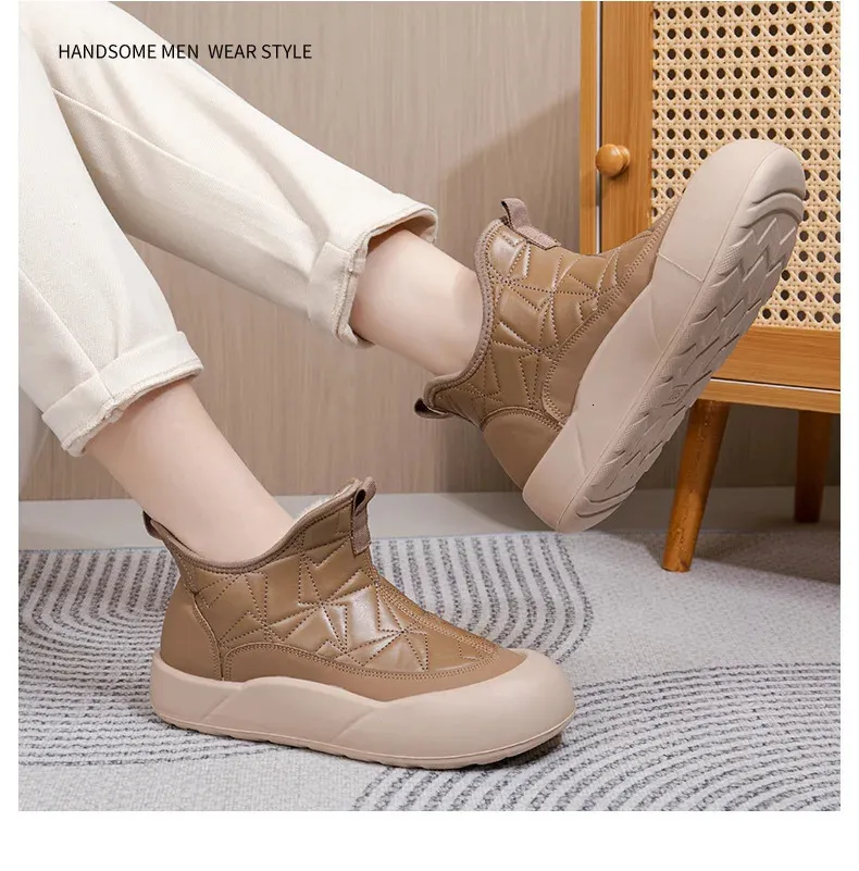 Winter platform snowboots dames warm gevoerd waterdichte schoenen_voghion.com