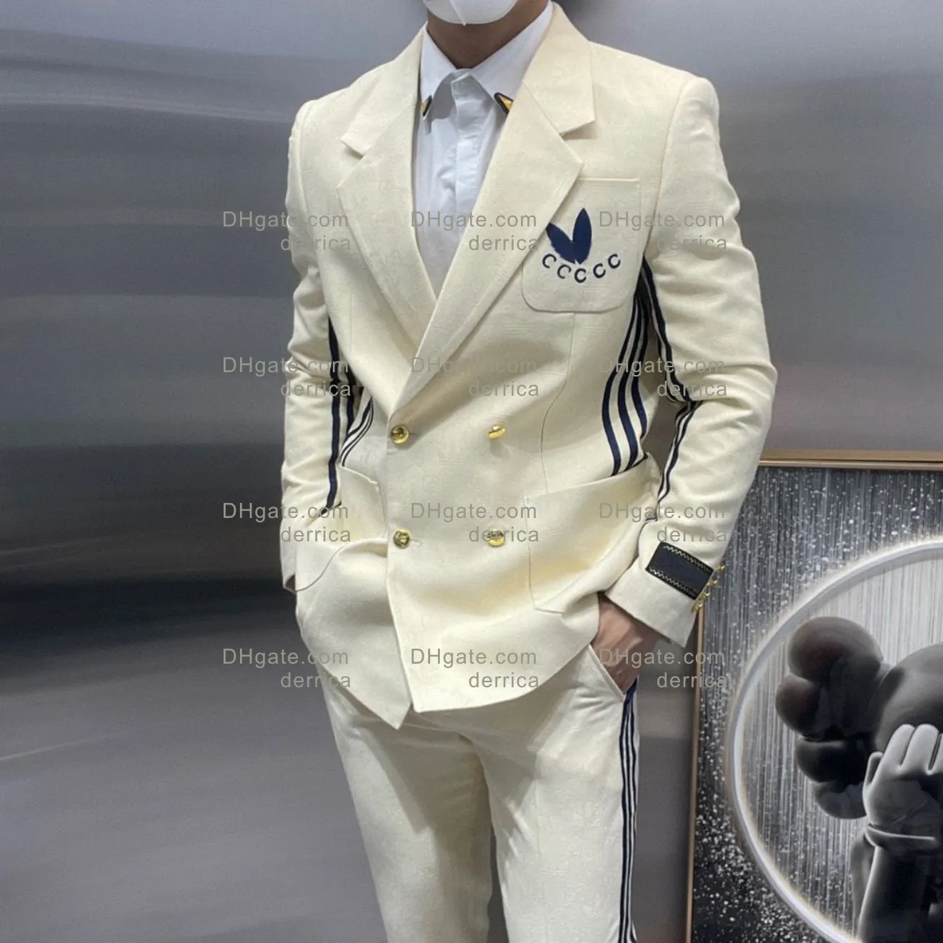 Designer Men Blazer Jacket Letters Business Business Casual Slim Fit Suit Formal Blazers Men Suits Top Pant M-3xl