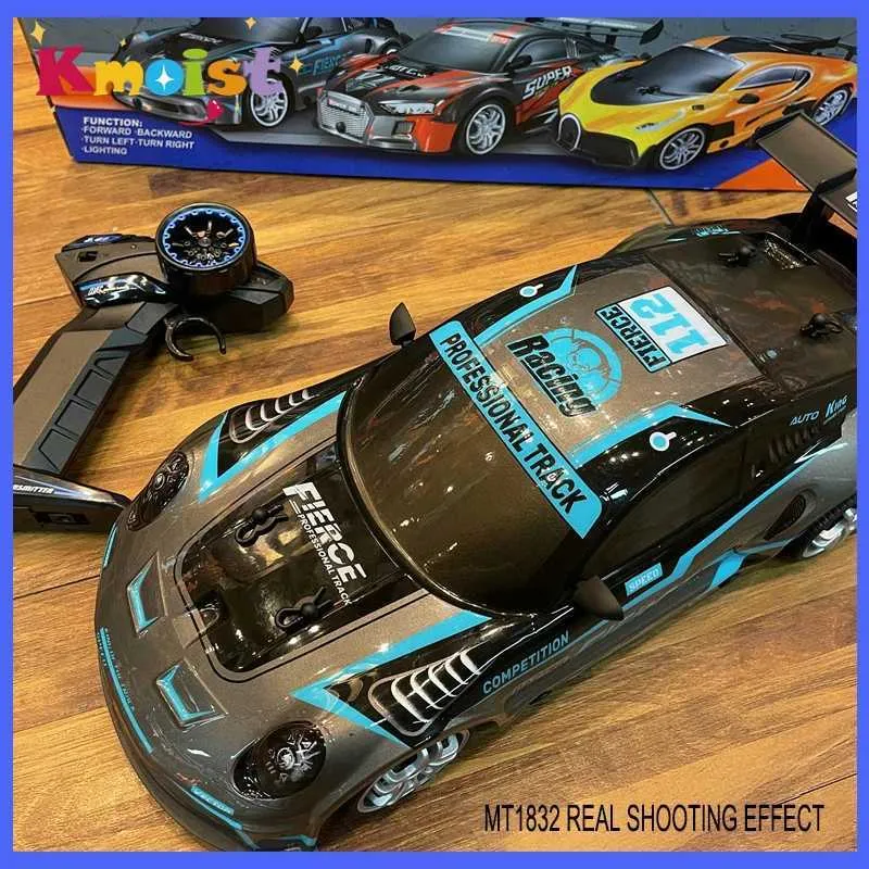 Electric/RC Car 1/14 RC Car 2.4G 4WD Scale Remote Control Car High Speed Vehicle Sports Drift Racing Car with Soft Sound Toys Suitable for Boys Gift