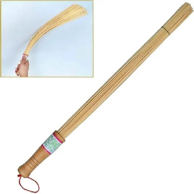 Nouveau Natural Bamboo Pat Fitness Sticks Massage Massation Masseur Hammer Sticks Fitness Fitness Pat Environmental Handlen Handwooden Handle Massager