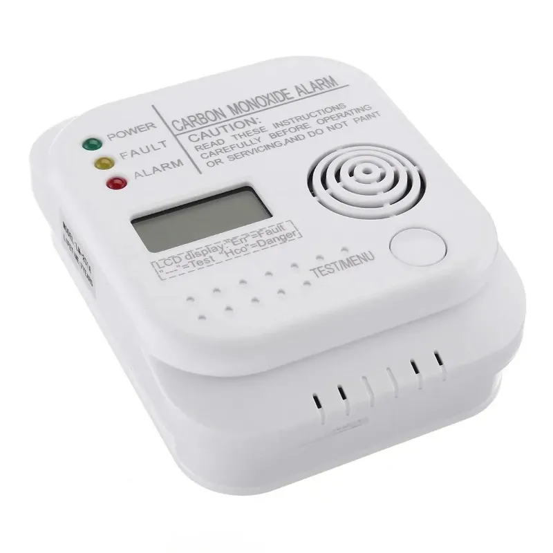 Anpwoo New Co Carbon Monoxide Alarm Detector LCD Digital Home Security Indepedent Sensor Safety