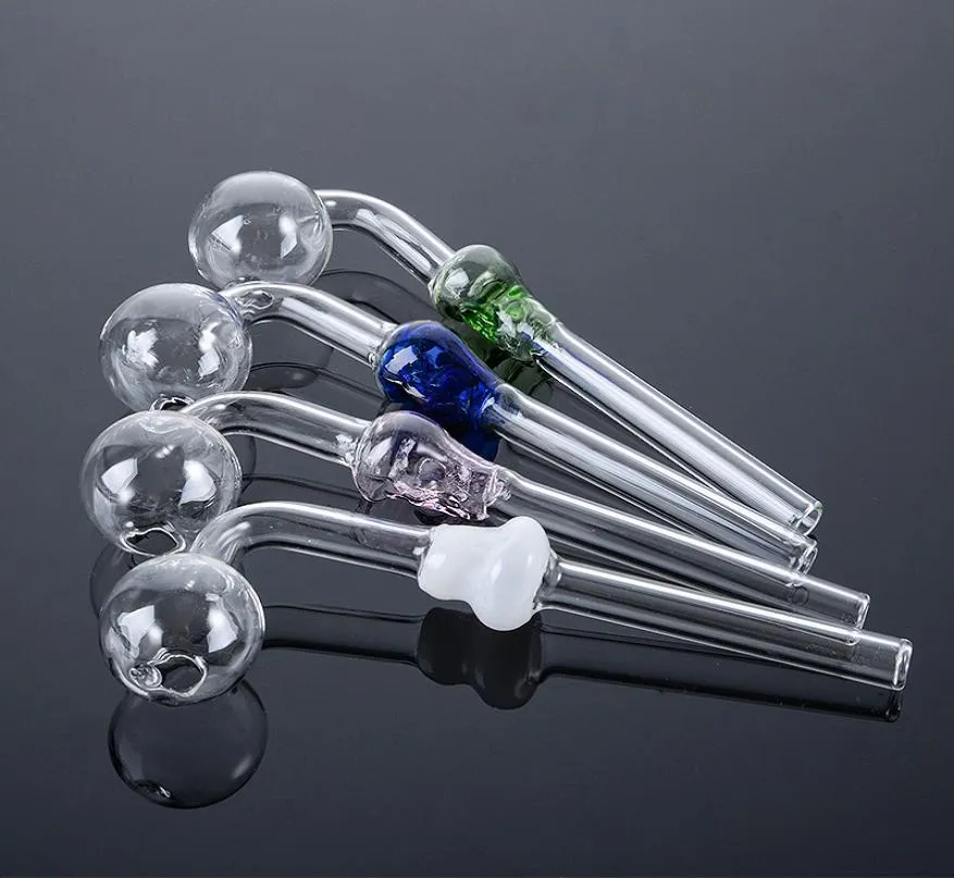 Skull Shape Double Single Ball Pipes Smoking Accessories Pyrex Oil Burner Smoking Pipe For Hookahs Dab Rig Whole Colorful Uniq2093090