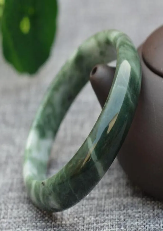 Upuść tańsze naturalne zielone guizhou jades bransoletki okrągłe bransoletki prezent dla kobiet jades mody biżuterii Akcesoria 82555748