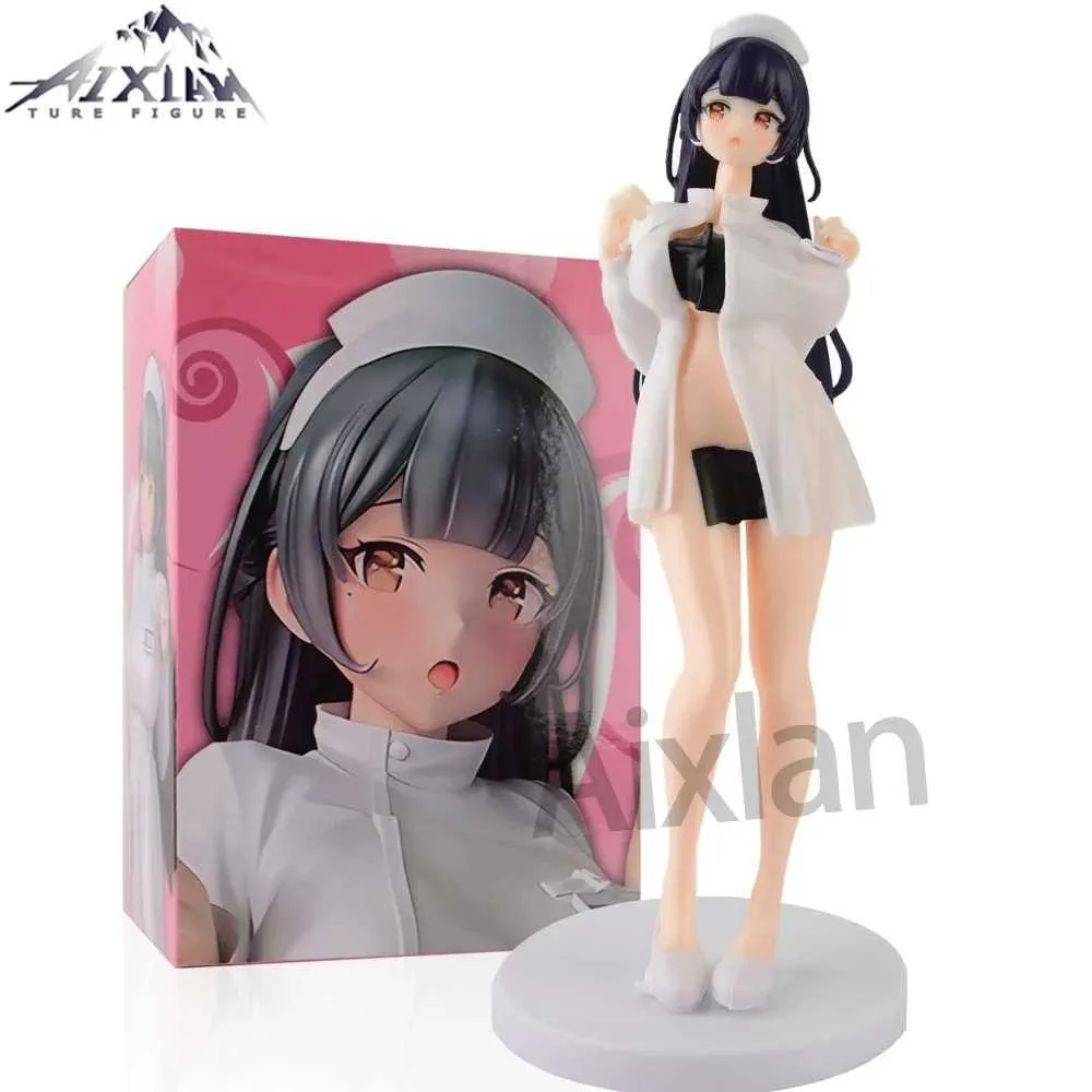 Action Toy Figures 24cm Fots Japan Anime Lechery Figure infirmière San Vansoukou Sexy Girl PVC Figure d'action Collectible Modèle Toys Kid Gift Y240425UA4O