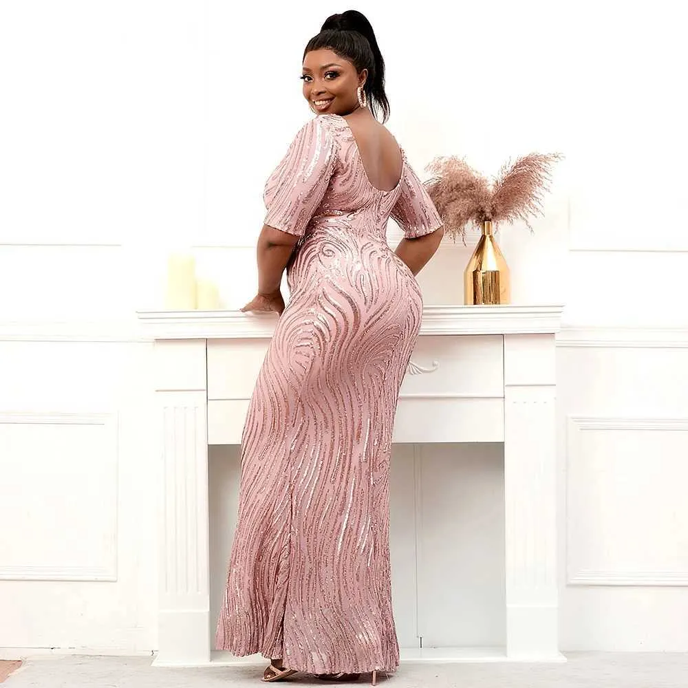 Runway Plus Size Sequin Evening Dresses V Neck Half... From Julia_dress,  $45.68 | DHgate.Com