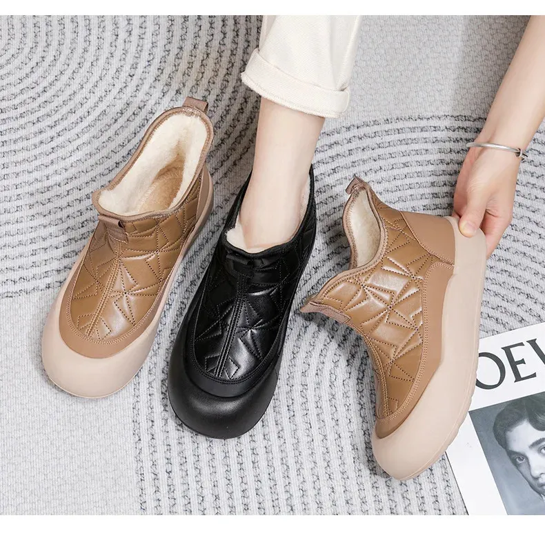 Winter platform snowboots dames warm gevoerd waterdichte schoenen_voghion.com