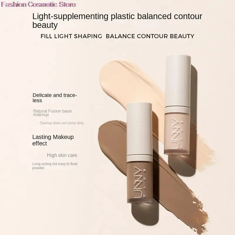 Unny Liquid Condyser Bronzer Highlighter Cream Contour Face Concealer Waterfroof Texture Texture Face Brightening 240412