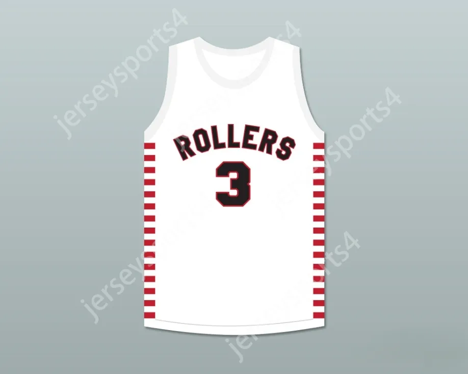 Nombre personalizado Nay Mens Youth/Kids Ernie Calverley 3 Providence Steamrollers White Basketball Jersey 1 Top cosido S-6XL