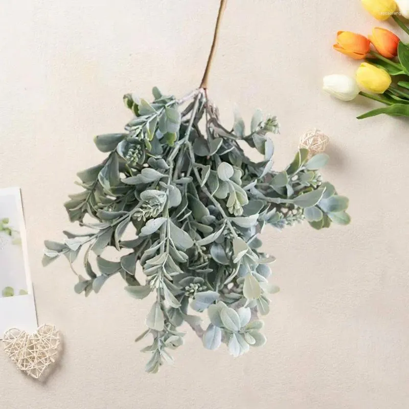Decorative Flowers Faux Plant Party Decor Realistic Artificial Branch With Stem For Home Wedding Reusable Non-withering Plastic