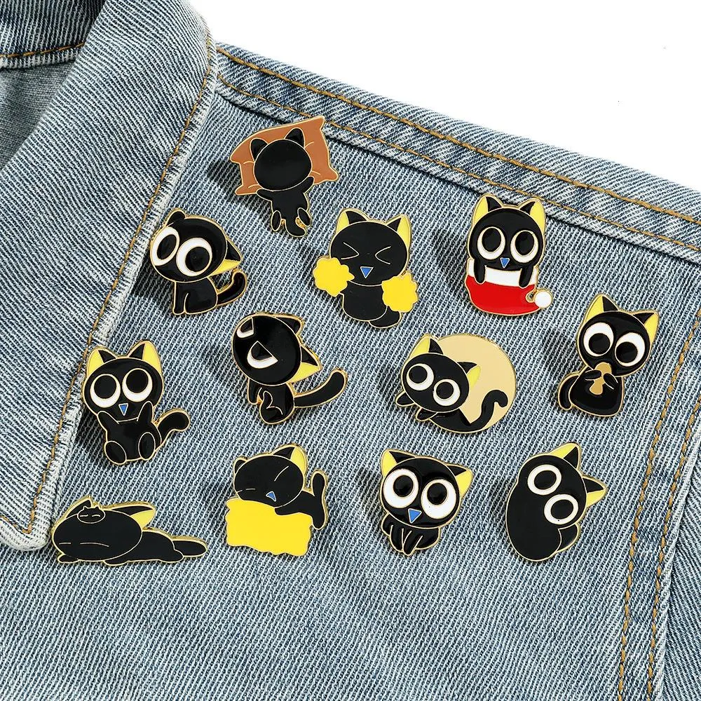 halloween cats badges Cute Anime Movies Games Hard Enamel Pins Collect Cartoon Brooch Backpack Hat Bag Collar Lapel Badges 120