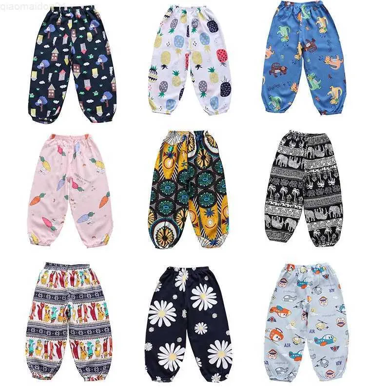 Trousers Baby pants boys girls young children summer linen cotton pants mosquito proof soft baby pantsL2404