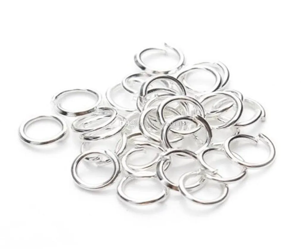 Connettori di gioielli da 1000 pezzi in argento placcato 5 mm di salti da 5 mm Risultati fai -da -te4020131