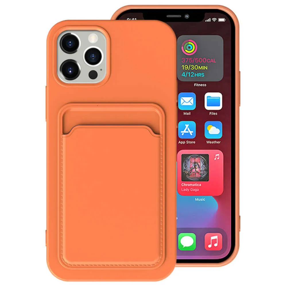 Новый пакет карт All-In-One для iPhone 14 Pro Max Phone 13 TPU Matte Soft Protective Case