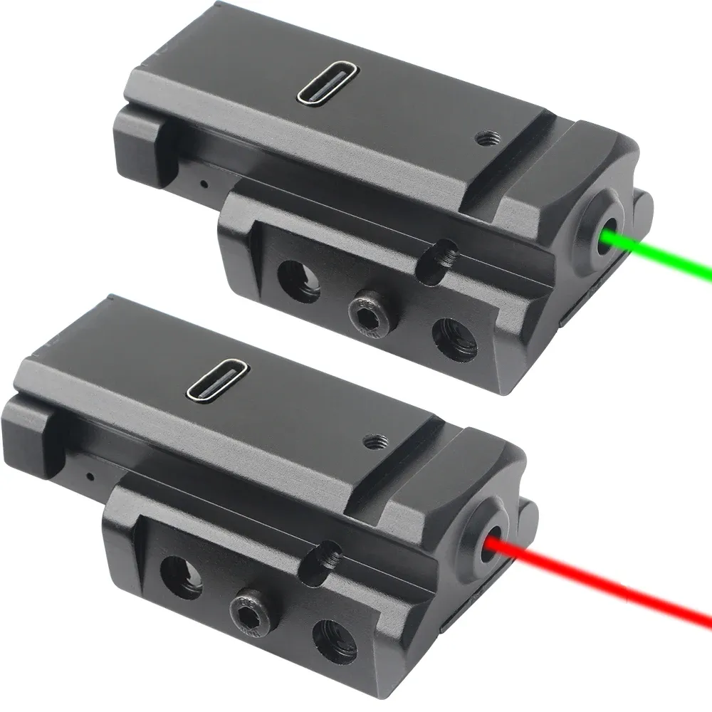 Optique Green à vue laser à vue Pistolet Collimateur Laser Collimateur Rechargeable Riflescopes tactiques pour Taurus G3 Glock G17