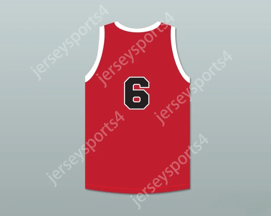 Nome Custom Name Mens Youth/Kids Hank Beenders 6 Providence Steamrollers Red Basketball Jersey 1 S-6xl cuciti